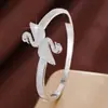 Pulsera Creativa de Cobre Puro para Pareja, Estilo de Celebridad de Internet a la Moda, Pulsera Abierta Minimalista, Venta Directa del Fabricante, Exclusivamente para Suministro Transfronterizo