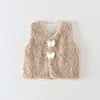 Chaleco para Bebé Otoño Invierno Ropa Exterior Infantil Niño Niña Chaqueta sin Mangas Más Terciopelo Nuevo Estilo Moda Coreana Ropa Exterior Versátil Top