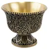 Copo de Água Oferenda a Buda Copo de Oferenda a Buda Ornamentos de Cobre Pés Altos Oito Auspiciosos Copo de Água Santa Sete para Oito Oferenda a Buda Tigela de Água Frontal