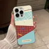 Nuevo Modelo 2026 Adecuado para Funda de Teléfono Móvil Apple 16Promax Iphone17/13 Funda Protectora Creativa de Rejilla en Rodajas