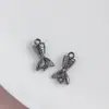 Variedad de Accesorios para Joyería de Aleación DIY, Colgantes para Collar de Vida Marina Cola de Pez Pez Dorado Esqueleto de Pez Carpa Roja