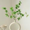 Planta verde falsa simulación caballo madera borracha reloj colgante planta falsa arreglo floral decoraciones de mesa flor artificial adornos de jarrón de cerámica