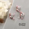 Arte de Uñas Moño de Organza Diamante Apilado Producto Terminado Estilo Popular de Celebridad de Internet Brillo Huevo de Paloma Joyería de Diamante para Uñas Hecha a Mano