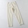 Evangelio del cuerpo en forma de pera ~ versión súper increíble jeans blancos de arroz de cintura alta para mujer pantalones Harlan cónicos ajustados 22 Primavera
