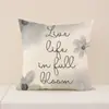 Nueva Funda de Almohada Floral Retro de Amazon Poliéster Versátil Cojín de Asiento para Interiores Decorativo para Sala de Estar Cojín de Sofá