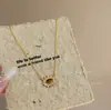 Viaje del VientoCollar de Piedra Ojo de Tigre Vintage Moda Lujo Ligero Retro Cadena O de Gama Alta Collar Versátil