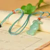 Amuleto Colgante de Jade Aventurina Natural de Paz y Buena Suerte para Hombres, Mujeres y Niños al por Mayor