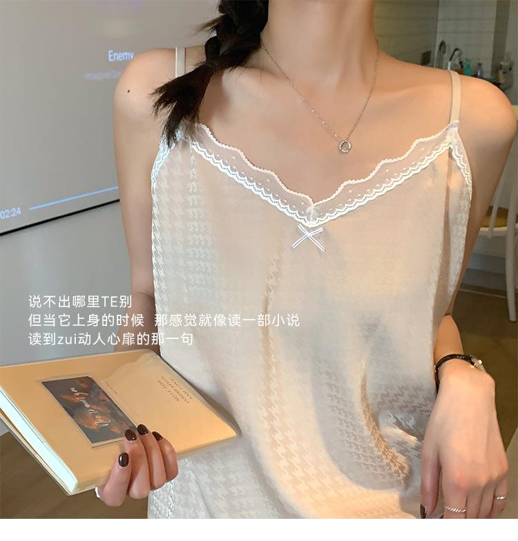 3065千鸟格吊带套装_20