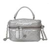 Bolso Caja Plateado Versátil de Moda para Mujer 2026 Nuevo Estilo Bolso Acolchado Bolso de Mano para Mujer Bolso Cruzado con Cadena al Hombro Estilo Chanel