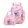 Nueva Mochila Estudiante Stitch para la Temporada de Regreso a Clases Ligera y que Reduce la Carga Gran Capacidad para Grados 1-6 Niños y Niñas Bolso de Hombro