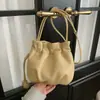 Nuevo Bolso Cubo de Nicho 2026 para Mujer, Bolso de Hombro tipo Nube con Cordón y Plisados, Bolso Cruzado de Moda para el Trabajo