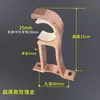 Suporte de cortina de liga de alumínio, suporte de varão romano para janela, suporte de gancho, suporte fixo, haste acessório perfurada para cortina