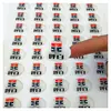 Adesivos de Cristal de PVC com Desconto, Etiquetas Autoadesivas, Etiquetas Ovais, Etiquetas Plásticas à Prova d'Água, Antifalsificação com Verso Adesivo