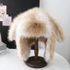 Novo chapéu fofo com orelhas de coelho feminino inverno novo estilo coreano quente pulôver boné estilo japonês protetores de orelha fofos boné lei feng
