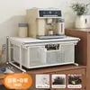 Estante de almacenamiento de escritorio extraíble para cafetera, barra de bar, mesa de comedor, granos de café, bolsitas de té, organizador de tazas de café