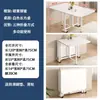 Mesa Plegable, Mesa de Comedor para Uso Doméstico, Adecuada para Apartamentos Pequeños y Propiedades de Alquiler, Mesa de Comedor Simple para Montar Puestos, Rectangular y Portátil