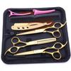 Conjunto Profissional de Tesouras de Cabeleireiro para Cabeleireiros, Tesoura Desbastadora para Barbeiros e Tesoura Desbastadora para Franjas