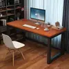 Escritorio de computadora para el hogar, escritorio de escritorio, escritorio de estudio para dormitorio, escritorio para estudiantes, escritorio de oficina, mesa de escritura, diseño moderno simple con esquinas redondeadas