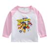 Camiseta infantil de manga comprida primavera e outono roupas 2022 nova masculina algodão fina top outono bebê bonito camisa de base