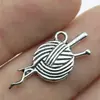 26x 12mm 0.9g plata antigua más vendido retro aleación de zinc accesorios artículos de uso diario colgante de lana