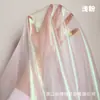 Láser Puntual Hilo Fantasma Alta Densidad Suave Colorida Organza Tela Cáscara Brillo Boda Escenario Tela
