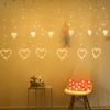 Luces de cadena LED nuevas transfronterizas luces de cortina de amor para expresar propuesta de matrimonio Día de San Valentín luces de decoración para fiesta de boda