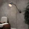 [Transfronterizo] Lámpara de Pared de Latón para Casa de Huéspedes, Lámpara de Pared Ajustable de Estilo Industrial Vintage para Estudio, Lámpara de Lectura de Brazo Largo Estilo Japonés, Lámpara de Mesita de Noche