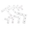 Soporte de Ángulo de Acero Inoxidable 90 Grados Escuadra Recta Fijador Ángulo de Hierro Forma de L Hierro Triangular Soporte en T Soporte de Estante Placa Conectora para Muebles
