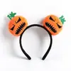 Faixa de Cabeça de Abóbora de Halloween para Mulheres, Adereço de Cabelo Engraçado para Festa, Adereços de Atmosfera para Fantasia de Cosplay, Decorações de Presilha de Cabelo