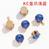 Joias DIY Zircônia Sintética Pedras com Garras Peças para Acessórios de Cabelo Base Dourada KC Pedra Redonda com Garra Única Materiais Atacado