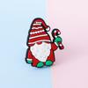 Venda quente transfronteiriça infantil desenho animado pvc Papai Noel doce alce sino cola macia anel de plástico joias atacado