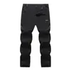 Pantalones de Secado Rápido para Hombre para Exteriores, Delgados Repelentes al Agua Transpirables para Senderismo de Primavera y Verano, Pantalones Deportivos Casuales Elásticos de Corte Holgado