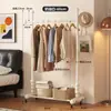 Perchero color crema, perchero de pie para dormitorio, balcón interior, tendedero para uso doméstico, perchero para dormitorio