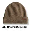 Nueva colección de otoño e invierno: Gorro de punto para mujer, liso, versátil, cálido y grueso, con copa redonda