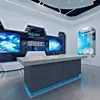 Expositor Único Inspirado en la Tecnología, Expositor de Gabinete Circular de Múltiples Niveles Iluminado Creativo