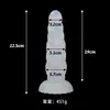 Tapón Anal Erótico para Mujer Pequeño de Color Gelatina que Brilla en la Oscuridad, Juguete Sm para Exteriores, Producto para Adultos, Dispositivo de Estimulación Masturbación en la Zona Trasera