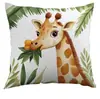 Bestsellers de Verano de Amazon Transfronterizos: Leoncitos, Perezosos y Animalitos de la Selva Tropical, Fundas de Almohada de Verano Personalizables
