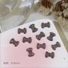 Accesorios Color Mariposa Láser Flash Manicura Lazo Resina Accesorios DIY Pendientes Hechos a Mano Pasador