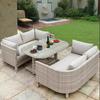 Silla de ratán creativa para exteriores, sofá doble, mueble de ratán para balcón, ocio, mesa y silla de jardín antitejido, combinación de mesa y silla, mesa de centro para patio