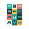 Pintura em Tela de Controle de Jogo Cartaz Arte para Sala de Jogos Imagem Decorativa para Quarto de Jogador Menino Núcleo