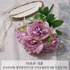 Peônia de 7 Cabeças Flor Falsa Buquê Artificial Flor Feita à Mão Flor de Casamento Flor Artificial Decoração de Paisagismo de Casamento Arranjo de Chão