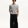 Camisa Polo de Punto Trenzado Estilo Retro Old Money Cleanfit para Hombre, Top Casual de Moda Estilo Hong Kong de Gama Alta para Verano