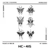 Pegatina de Tatuaje de Mariposa Creciente Tatuaje Herbal Semi-Permanente Impermeable a Prueba de Sudor Larga Duración Textura Femenina Avanzada Simulación Atractivo Masculino