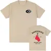 Camiseta feminina europeia e americana com estampa de boxe, gola redonda, moda casual de verão, manga curta feminina