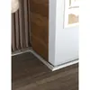 Canaleta de Piso de Aleación de Aluminio Superficie Curva Antipisoteo Canaleta de Montaje Superficial de Presionar hacia Abajo Artefacto de Cableado Tira Invisible de Montaje Superficial Metálica