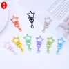 Llavero de Cangrejo Estrella de Cinco Puntas Pintado de Colores Aleación de Zinc Accesorio DIY Colgante Encanto para Bolsa Muñeca