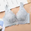 Talla Grande Encaje Delgado Cómodo Sin Aros Sujetador Push-up Ajustable Levanta Busto Ropa Interior Femenina 0521