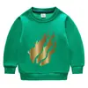 Suéter infantil Prestonplayz otoño e invierno estilo occidental nuevo acolchado de terciopelo cálido invierno top para hombre