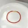 Joias Banhadas a Ouro Real com Zircônia Microincrustada para Mulheres, Pulseira Geométrica Cubo de Açúcar, Pulseira Estilo Commuter, Atacado de Peça Única