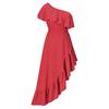 Ropa de mujer de comercio exterior europeo y americano de primavera y verano 2022 eBay AliExpress deseo vestido de baile con volantes y hombros oblicuos
